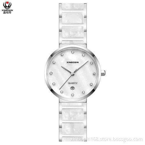 XINBOQIN Factory Luxury for Ladies OEM Fashion Acetate Watch